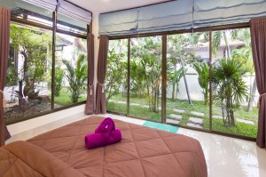 32_Thai_Villa_Rental_Pattaya_bedroom4_jungle
